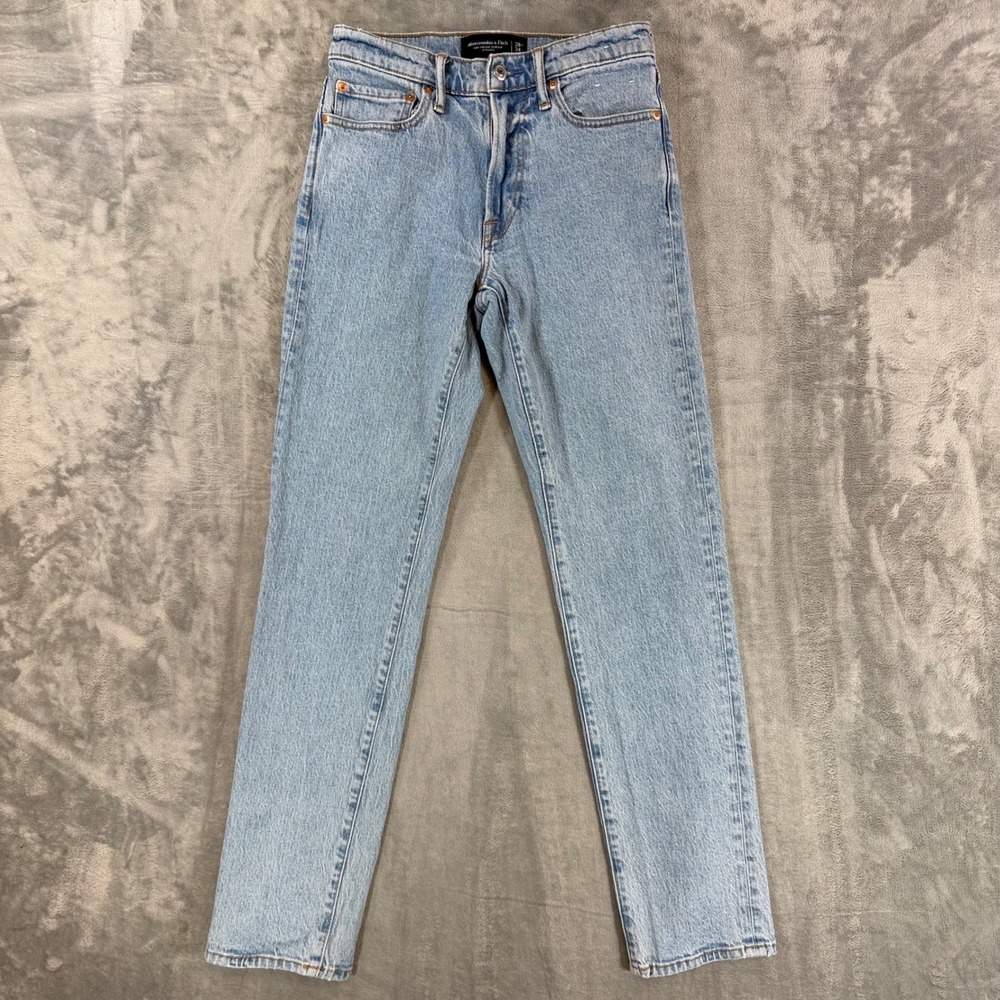 Abercrombie & Fitch Vintage Stretch Straight Leg Jeans Men's 28x34 Light Blue